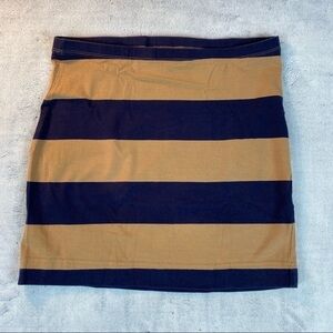 H&M Basic Tube Mini Skirt Striped Medium